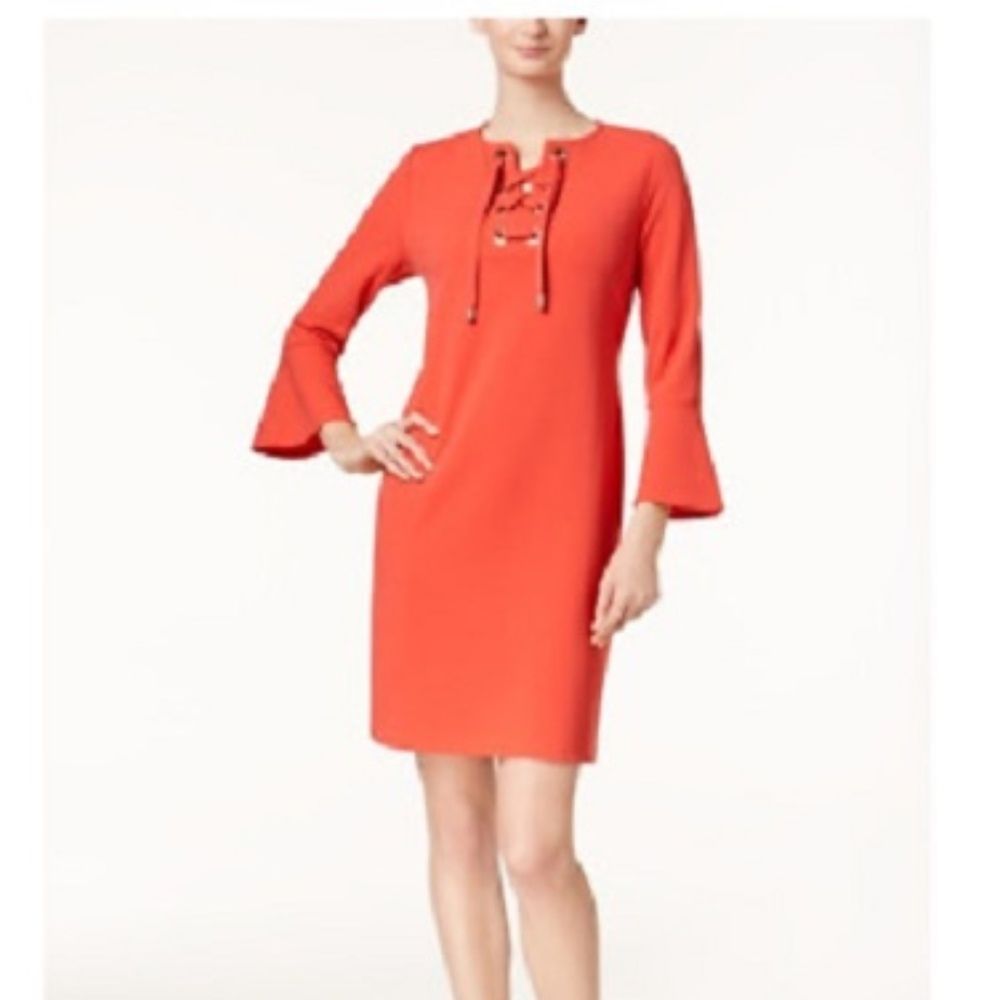 Charter Club Lace Up Sheath Dress - Picture 2 of 7